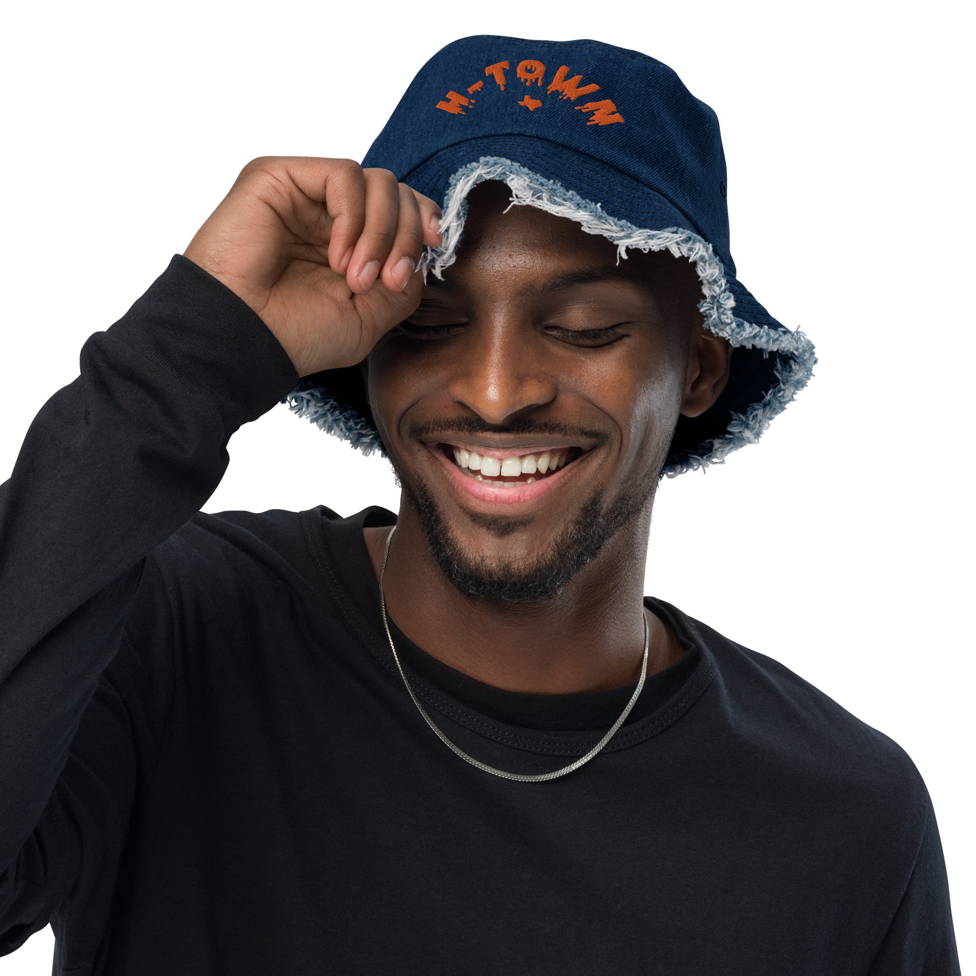Crispy J Sunset Vibes Distressed denim bucket hat – Board Life Clothing  Company