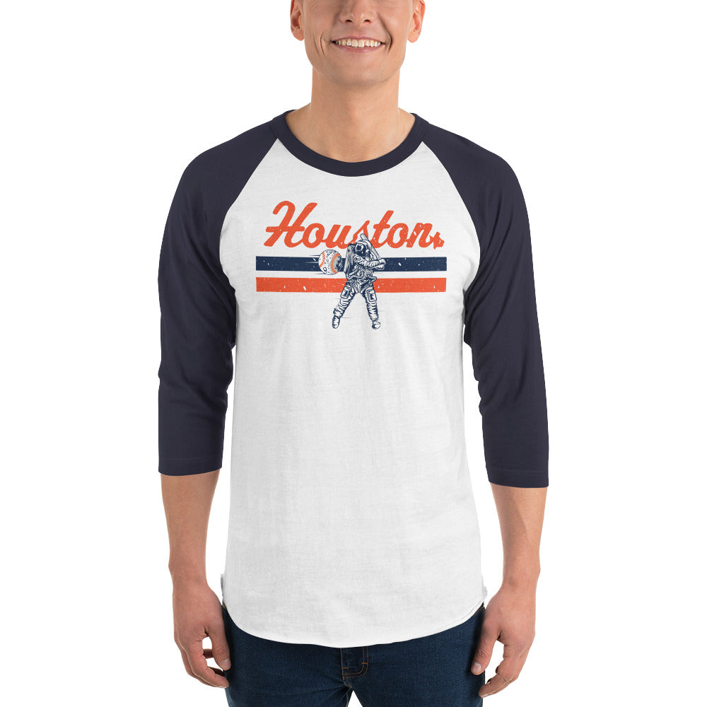 HTX Baseball 3/4 Sleeve Raglan Shirt M
